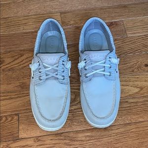 Grey Sperry shoes!